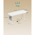 SONGMICS Birou electric reglabil pe inaltime, cadru metalic, functie memorie 4 pozitii, 160x70x(72-120) cm, alb [6]