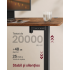 SONGMICS Birou electric reglabil pe inaltime, functie sit-stand, 4 memorii, organizator cabluri, port USB, 180x80x72-120 cm, maro rustic [3]