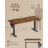 SONGMICS Birou electric reglabil pe inaltime, functie sit-stand, 4 memorii, organizator cabluri, port USB, 180x80x72-120 cm, maro rustic [4]