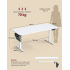 SONGMICS Birou electric reglabil pe inaltime 180x80x72-120 cm, USB-C 20W, 4 pozitii memorate, alb [6]