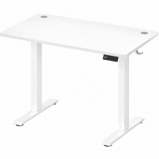 VASAGLE Birou electric reglabil pe inaltime, cadru metalic, functie memorie 4 pozitii, 100x60x(72-120) cm, alb VASAGLE Birou electric reglabil pe inaltime, cadru metalic, functie memorie 4 pozitii, 100x60x(72-120) cm, alb