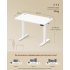 VASAGLE Birou electric reglabil pe inaltime, cadru metalic, functie memorie 4 pozitii, 100x60x(72-120) cm, alb [3]