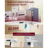 VASAGLE Birou electric reglabil pe inaltime, cadru metalic, functie memorie 4 pozitii, 100x60x(72-120) cm, alb [7]