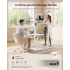 VASAGLE Birou electric reglabil pe inaltime, cadru metalic, functie memorie 4 pozitii, 120x60x(72-120) cm, alb [6]