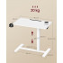 VASAGLE Masa tip birou, ajustabila cu roti pentru pat sau canapea, blat 80x45 cm, inaltime reglabila 65-102 cm, alb [7]