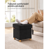 SONGMICS Taburet depozitare cu sezut confortabil, capacitate 300 kg, 37 L, 38x38x40 cm, negru [6]