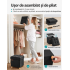 SONGMICS Taburet depozitare cu sezut confortabil, capacitate 300 kg, 37 L, 38x38x40 cm, negru [9]