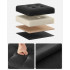 SONGMICS Taburet pliabil 30x30x30 cm, cu spatiu de depozitare, capac tapitat, MDF si imitatie in, negru [3]