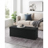 SONGMICS Bancheta pliabila cu spatiu de depozitare 110x38x38 cm, MDF si material textil, capacitate 300 kg, negru [4]