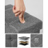 SONGMICS Bancheta pliabila cu spatiu de depozitare 110x38x38 cm, MDF si material textil, capacitate 300 kg, gri inchis [5]