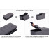 SONGMICS Taburet pliabil cu sezut moale, spatiu de depozitare 80litri, maxim 300kg, 76x38x38cm, gri [10]