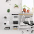 SONGMICS Organizatoare pantofi, transparente cu usa frontala, stivuibile, PVC, 3 cutii x 36x28x22 cm, transparent [5]