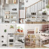 SONGMICS Organizatoare pantofi, transparente cu usa frontala, stivuibile, PVC, 3 cutii x 36x28x22 cm, transparent [6]