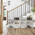 SONGMICS Organizatoare pantofi, transparente cu usa frontala, stivuibile, PVC, 3 cutii x 36x28x22 cm, transparent [8]