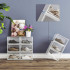 SONGMICS Organizatoare pantofi, transparente cu usa frontala, stivuibile, PVC, 3 cutii x 36x28x22 cm, transparent [9]