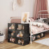 SONGMICS Organizatoare pantofi, transparente cu usa frontala, stivuibile, PVC, 6 cutii x 36x28x22 cm, negru [9]
