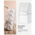 SONGMICS Cutii de pantofi, set de 18 organizatoare stivuibile, structura rezistenta ABS, 35x25x19cm, transparent [4]