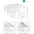 SONGMICS Cutii de pantofi, set de 18 organizatoare stivuibile, structura rezistenta ABS, 34x23x14cm, transparent [8]