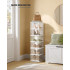 SONGMICS Set 6 cutii pliabile pentru pantofi, organizator modular transparent, constructie rezistenta PP, 36x26x105 cm, alb [2]