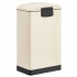 SONGMICS Cos de gunoi din otel cu pedala, 30litri, cu galeata interioara si capac, soft close, 34x61x25 cm, bej [9]