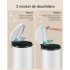 SONGMICS Cos de gunoi cu pedala, capac soft-close, galeata detasabila, otel, 30L, saci menajeri inclusi, alb [6]