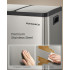 SONGMICS Cos reciclare 3 compartimente 45 L, galeti detasabile cu maner si capace soft close, inox, 46x35x62 cm, argintiu [3]