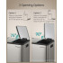 SONGMICS Cos reciclare 3 compartimente 45 L, galeti detasabile cu maner si capace soft close, inox, 46x35x62 cm, argintiu [5]