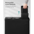 SONGMICS Cos de gunoi din otel cu 3 compartimente colectare selectiva, cu galeti interioare, 3x8litri, negru mat [5]