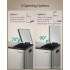 SONGMICS Cos de gunoi din inox cu 3 compartimente colectare selectiva, cu galeti interioare, inchidere lenta, 3x18 litri, gri argintiu [4]