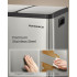 SONGMICS Cos de gunoi din inox cu 3 compartimente colectare selectiva, cu galeti interioare, inchidere lenta, 3x18 litri, gri argintiu [8]