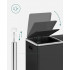 SONGMICS Cos de gunoi din inox cu 2 compartimente colectare selectiva, cu galeti interioare, 2x24 litri, negru [2]