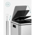SONGMICS Cos de gunoi din inox cu 2 compartimente colectare selectiva, cu galeti interioare, 2x24 litri, argintiu [2]