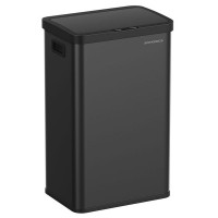 SONGMICS Cos de gunoi din inox, cu senzor si soft-close, 68 litri, 41x30x67 cm, negru SONGMICS Cos de gunoi din inox, cu senzor si soft-close, 68 litri, 41x30x67 cm, negru