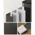SONGMICS Cos de gunoi 2x30L, cu 2 compartimente, capac soft-close si galeti interioare, otel, gri antracit [5]