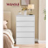 VASAGLE Comoda cu 5 sertare, design modern minimalist, PAL si MDF, 60x40x97 cm, alb [5]