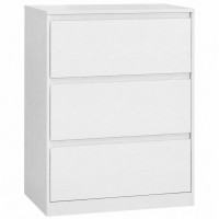 VASAGLE Comoda cu 3 sertare, design modern minimalist, PAL si MDF, 60x40x75 cm, alb VASAGLE Comoda cu 3 sertare, design modern minimalist, PAL si MDF, 60x40x75 cm, alb
