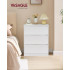 VASAGLE Comoda cu 3 sertare, design modern minimalist, PAL si MDF, 60x40x75 cm, alb [4]