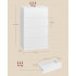 VASAGLE Comoda cu 4 sertare, design modern minimalist, PAL si MDF, 60x40x97 cm, alb [2]