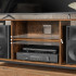 VASAGLE Comoda TV pentru televizor pana la 60 inch, stil industrial, 120x40x50 cm, maro rustic [4]