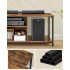 VASAGLE Comoda TV pentru televizoare pana la 65 inch, cadru metal, stil industrial, 147x40x50 cm, maro rustic [5]