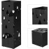 SONGMICS Suport metalic pentru umbrele, cu carlige si tava de picurare, 16x16x49cm, negru [5]