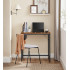VASAGLE Birou PC compact, stil industrial, PAL si cadru metalic, 80x50x76 cm, maro rustic [5]