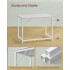 VASAGLE Birou calculator cu blat din PAL, cadru metalic, stil industrial, 100x50x76 cm, alb artar [4]