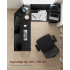 VASAGLE Birou de colt in forma L, cadru metalic, stil industrial, 138x138x76 cm, negru cu aspect lemnos [6]