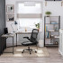 VASAGLE Birou de colt in forma L, cadru metalic, stil industrial, 149x149x76 cm, gri stejar [4]