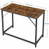 VASAGLE Birou cu cadru din otel, 50x100x75 cm, industrial, maro [10]