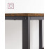 VASAGLE Birou cu 2 rafturi pe stanga sau dreapta, cadru din otel, 60x120x75cm, industrial, maro rustic si negru [6]