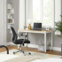 VASAGLE Birou pentru calculator, cadru metalic, design modern si minimalist, 120x60x75 cm, alb cu blat stejar [4]