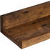 VASAGLE Set 3 rafturi suspendate plutitoare, cu margine frontala inaltata, 38x10x5 cm, maro rustic [3]