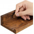 VASAGLE Set 3 rafturi suspendate plutitoare, cu margine frontala inaltata, 38x10x5 cm, maro rustic [4]